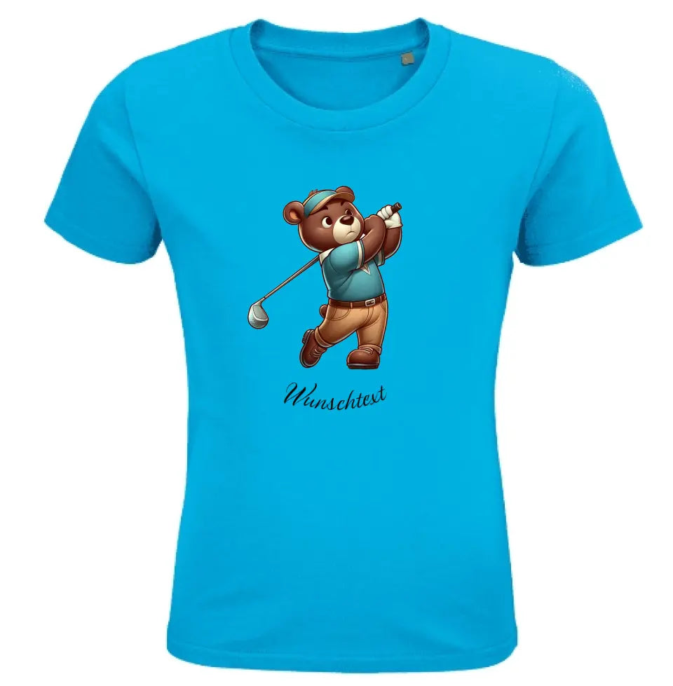 Kinder Premium Bio T Shirt * Golf * personalisierbar
