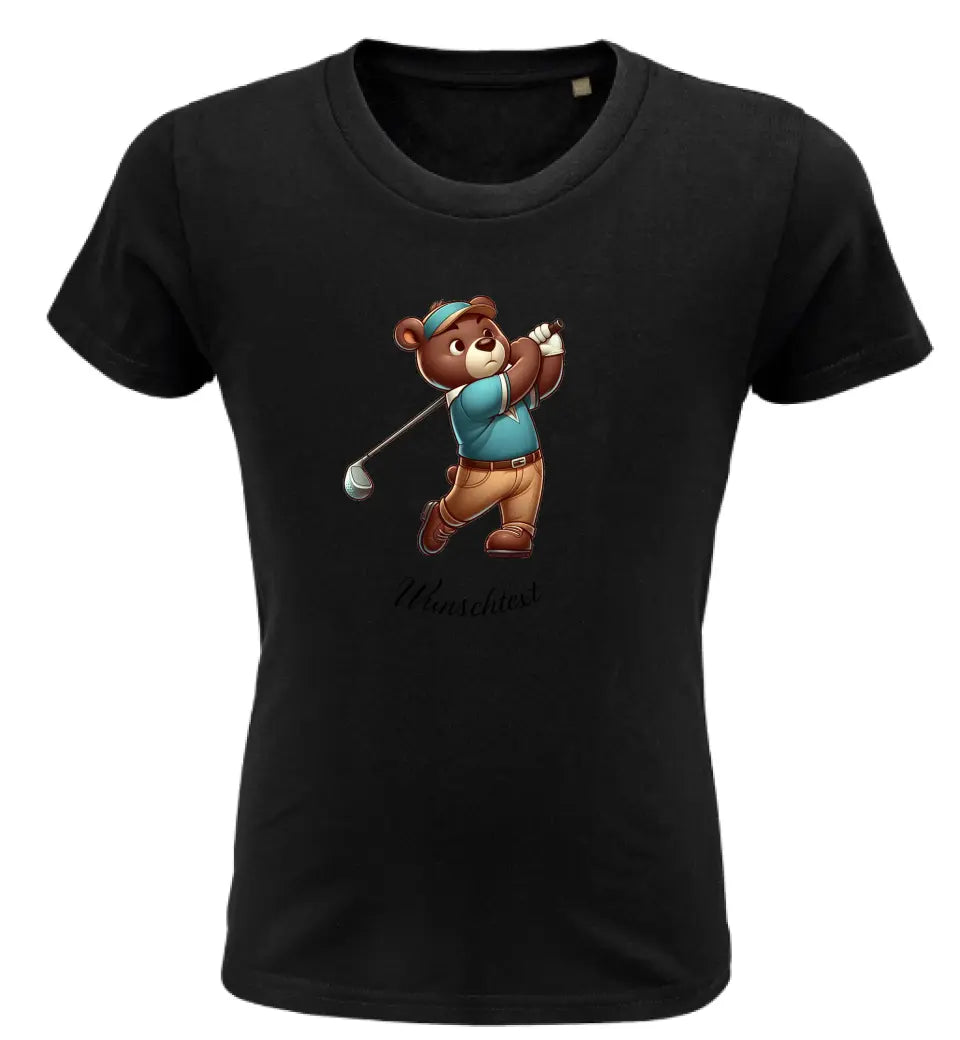 Kinder Premium Bio T Shirt * Golf * personalisierbar
