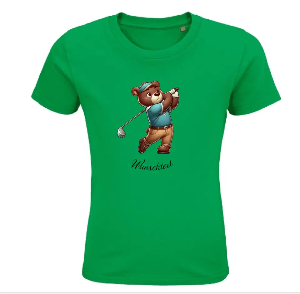 Kinder Premium Bio T Shirt * Golf * personalisierbar