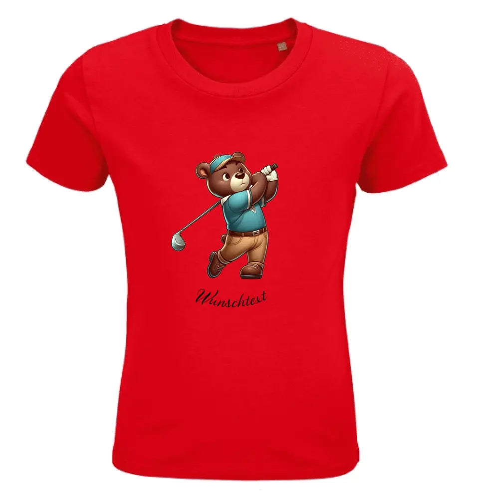 Kinder Premium Bio T Shirt * Golf * personalisierbar