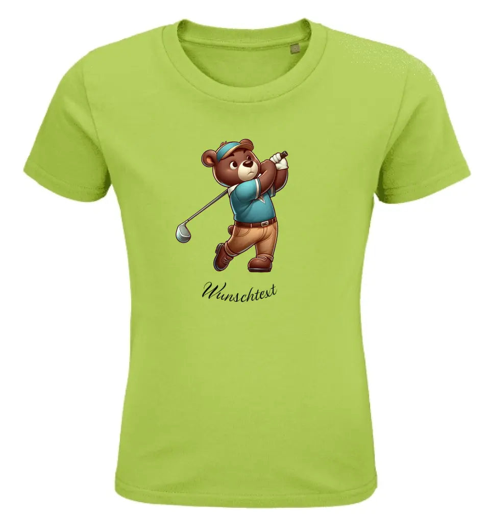 Kinder Premium Bio T Shirt * Golf * personalisierbar
