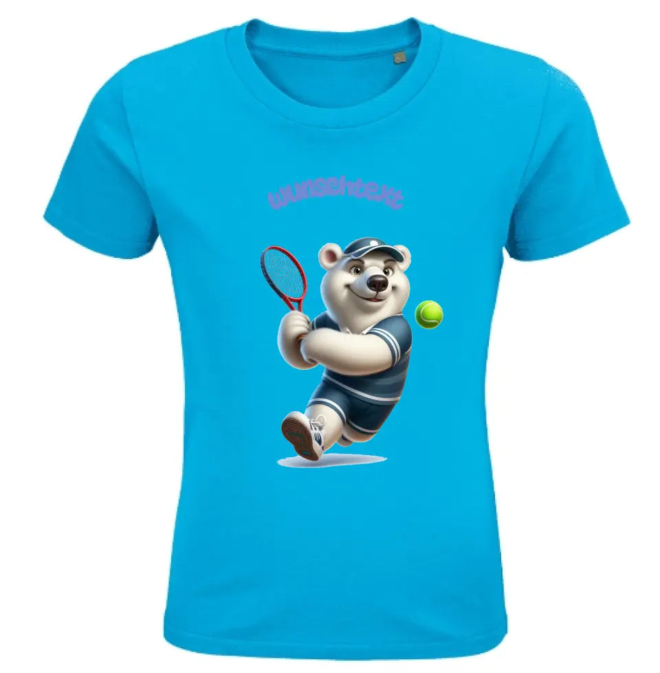 Kinder Premium Bio T Shirt * Tennis * personalisierbar