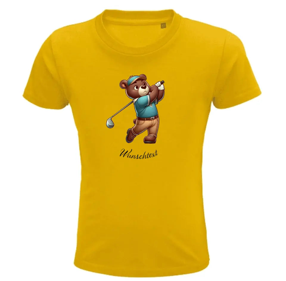 Kinder Premium Bio T Shirt * Golf * personalisierbar