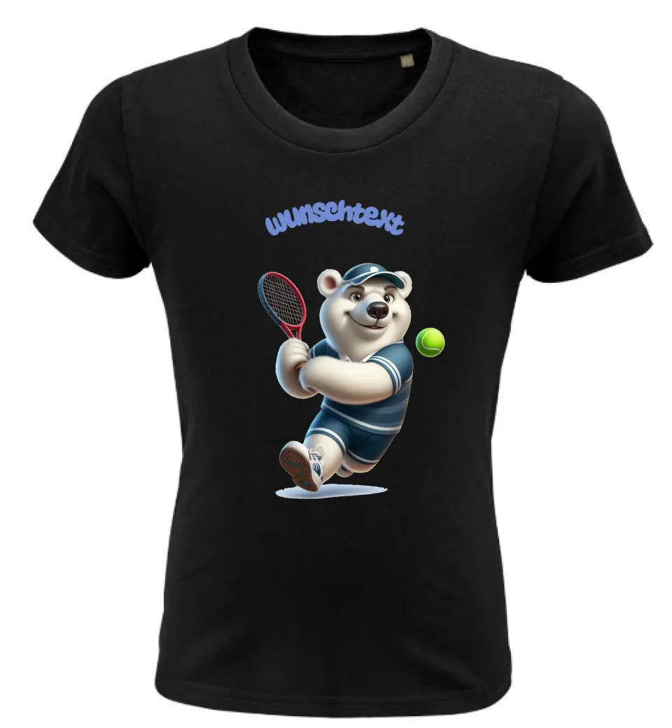 Kinder Premium Bio T Shirt * Tennis * personalisierbar