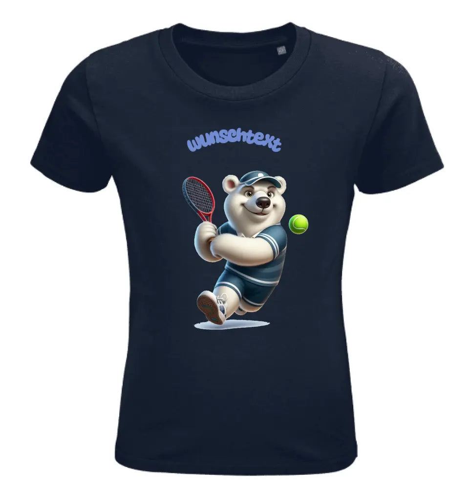 Kinder Premium Bio T Shirt * Tennis * personalisierbar