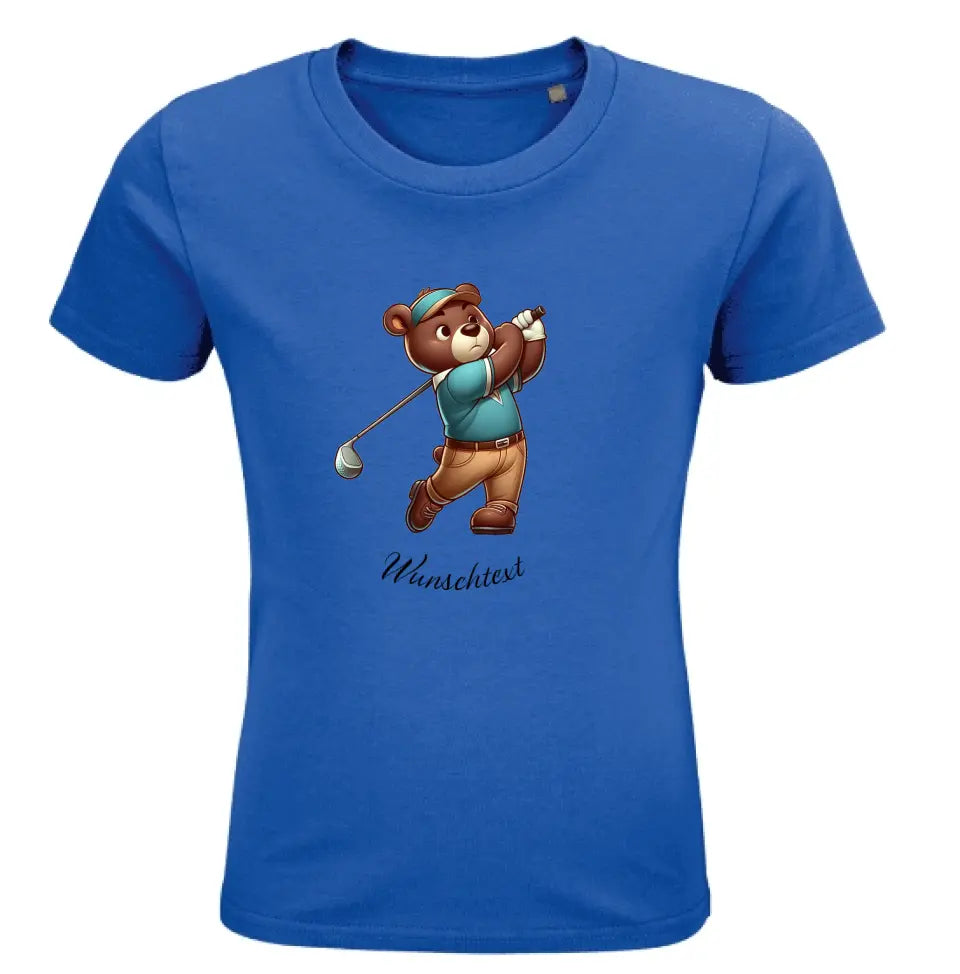 Kinder Premium Bio T Shirt * Golf * personalisierbar