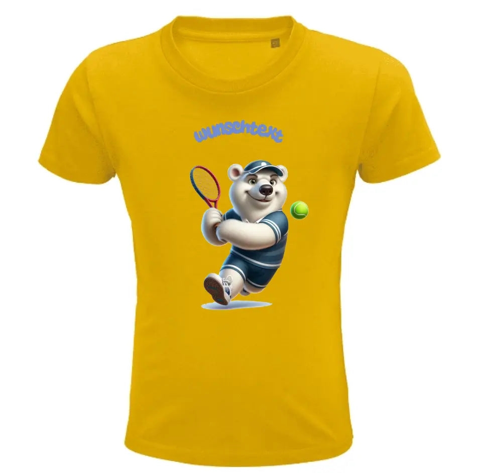 Kinder Premium Bio T Shirt * Tennis * personalisierbar
