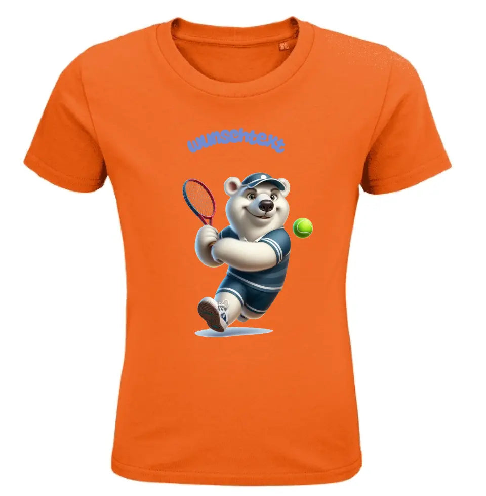 Kinder Premium Bio T Shirt * Tennis * personalisierbar