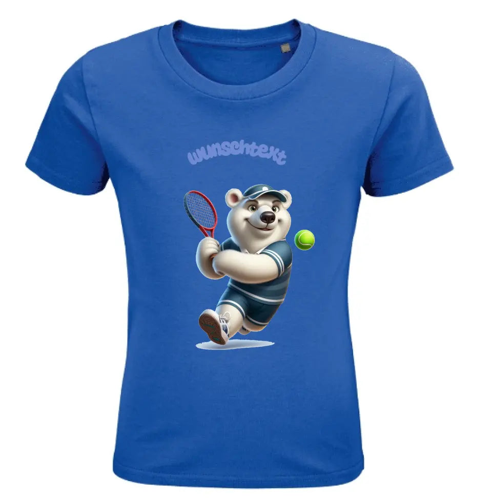 Kinder Premium Bio T Shirt * Tennis * personalisierbar