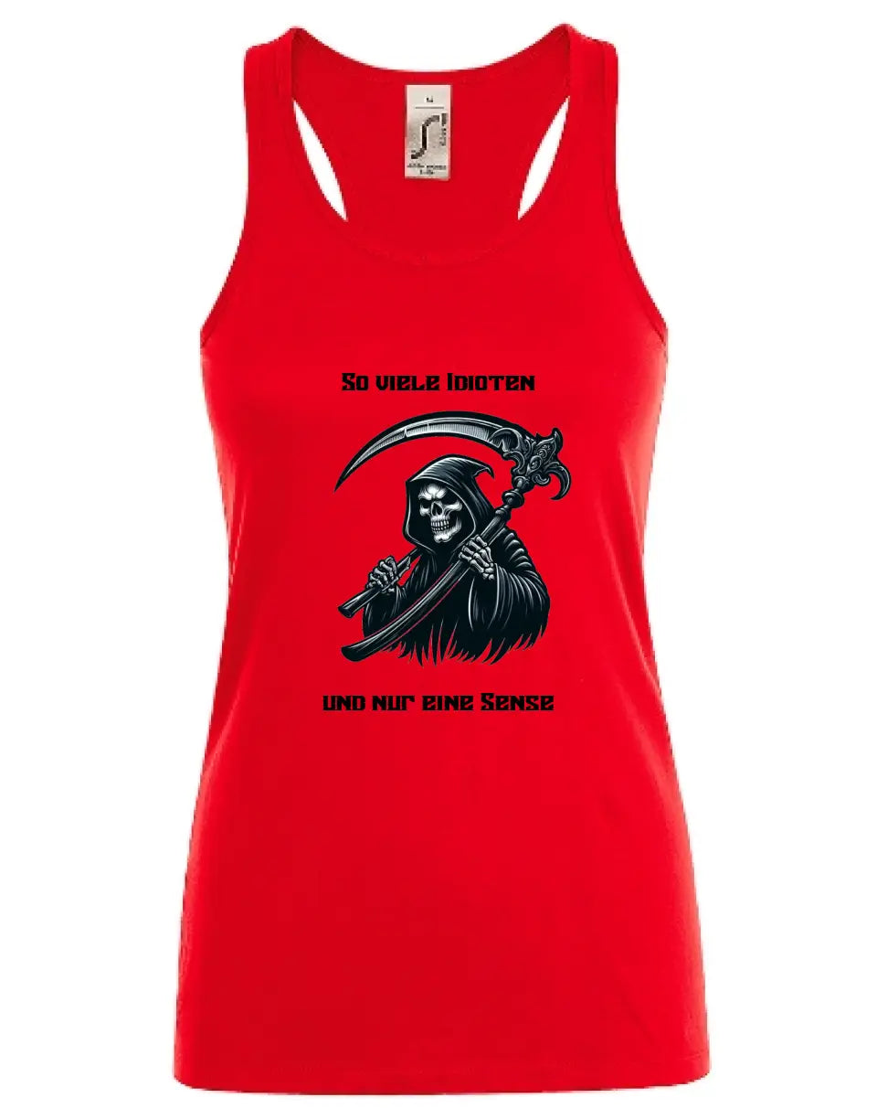 Frauen Basic Tanktop * So viele Idioten * personalisierbar