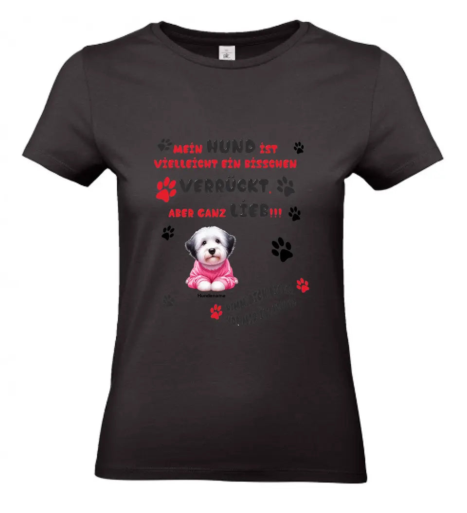 Frauen Basic T Shirt * Mein Hund * personalisierbar