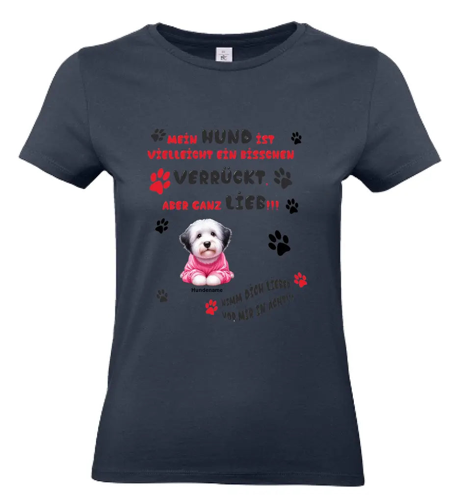 Frauen Basic T Shirt * Mein Hund * personalisierbar