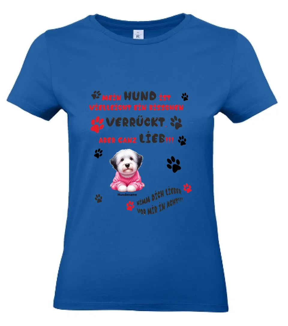 Frauen Basic T Shirt * Mein Hund * personalisierbar