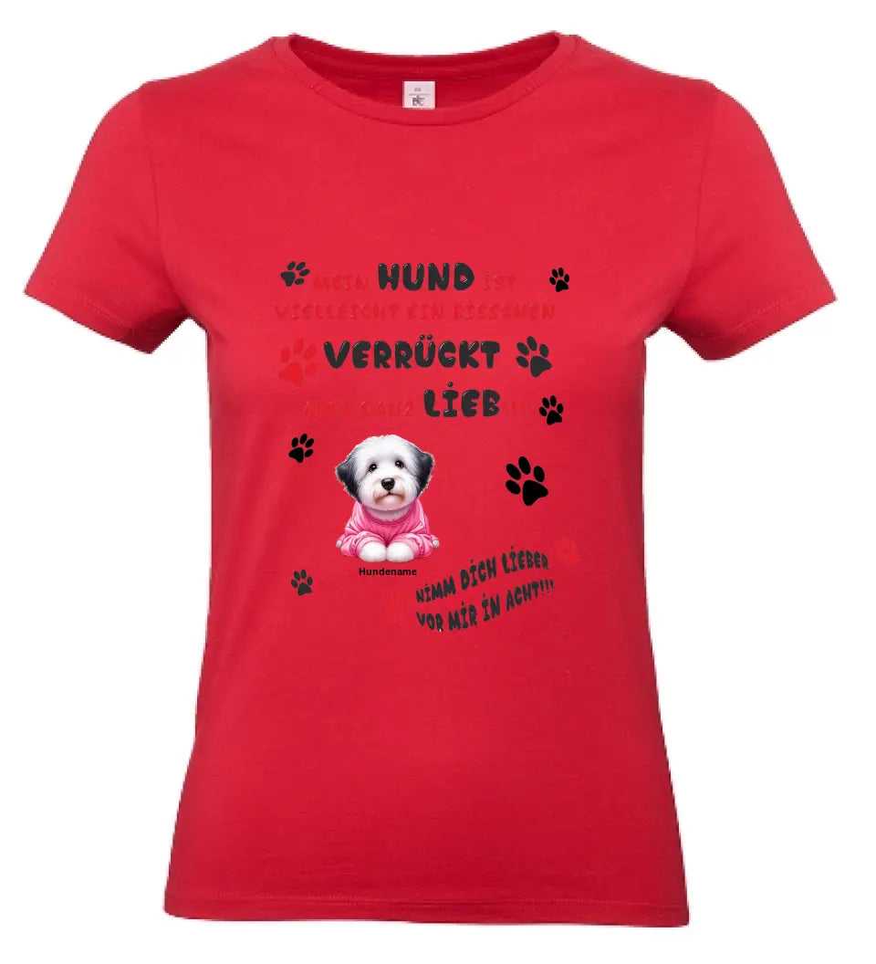 Frauen Basic T Shirt * Mein Hund * personalisierbar
