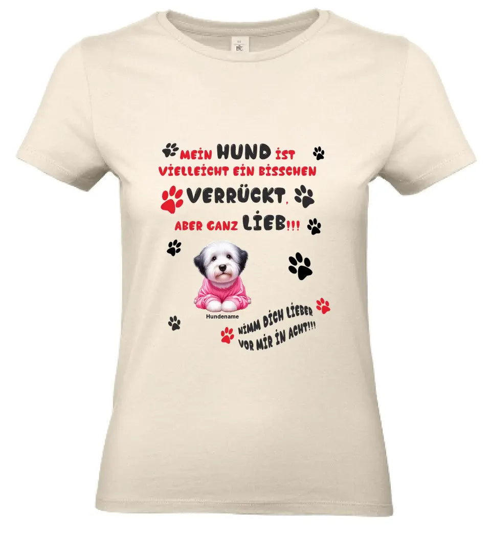 Frauen Basic T Shirt * Mein Hund * personalisierbar