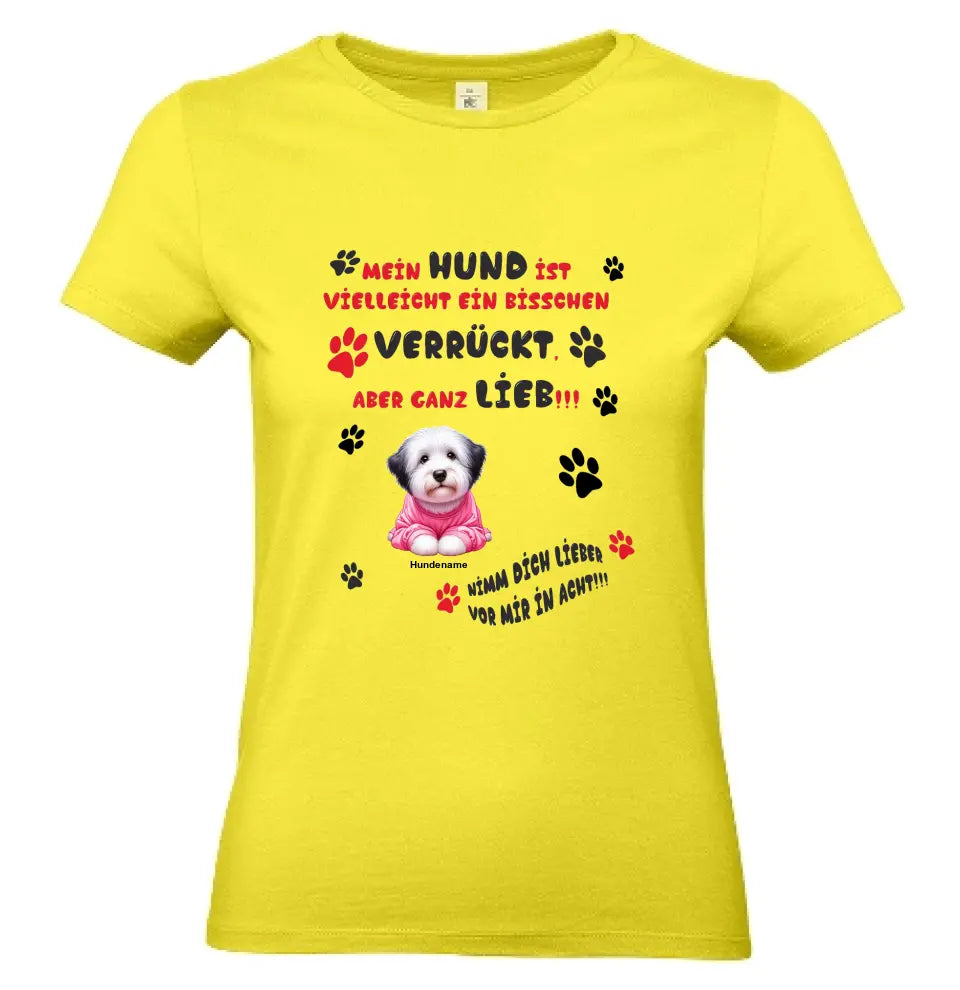 Frauen Basic T Shirt * Mein Hund * personalisierbar