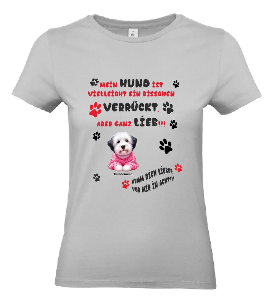 Frauen Basic T Shirt * Mein Hund * personalisierbar
