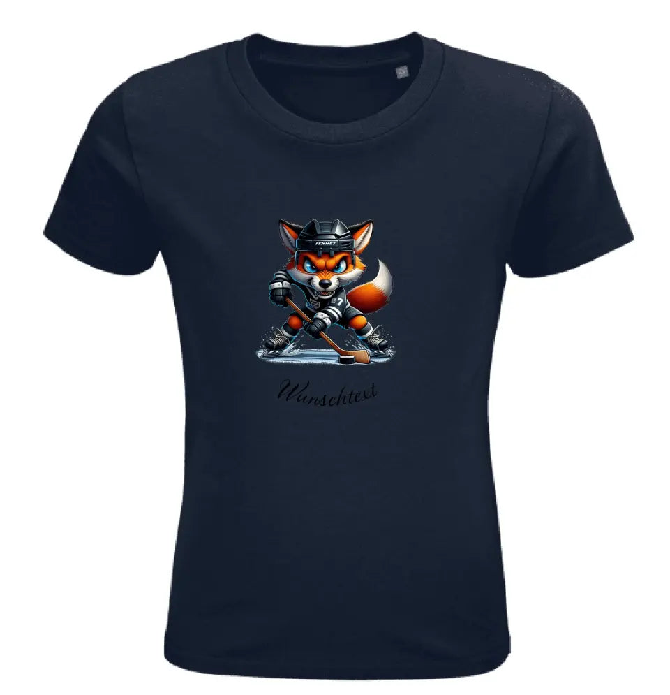 Kinder Premium Bio T Shirt * Eishockey * personalisierbar