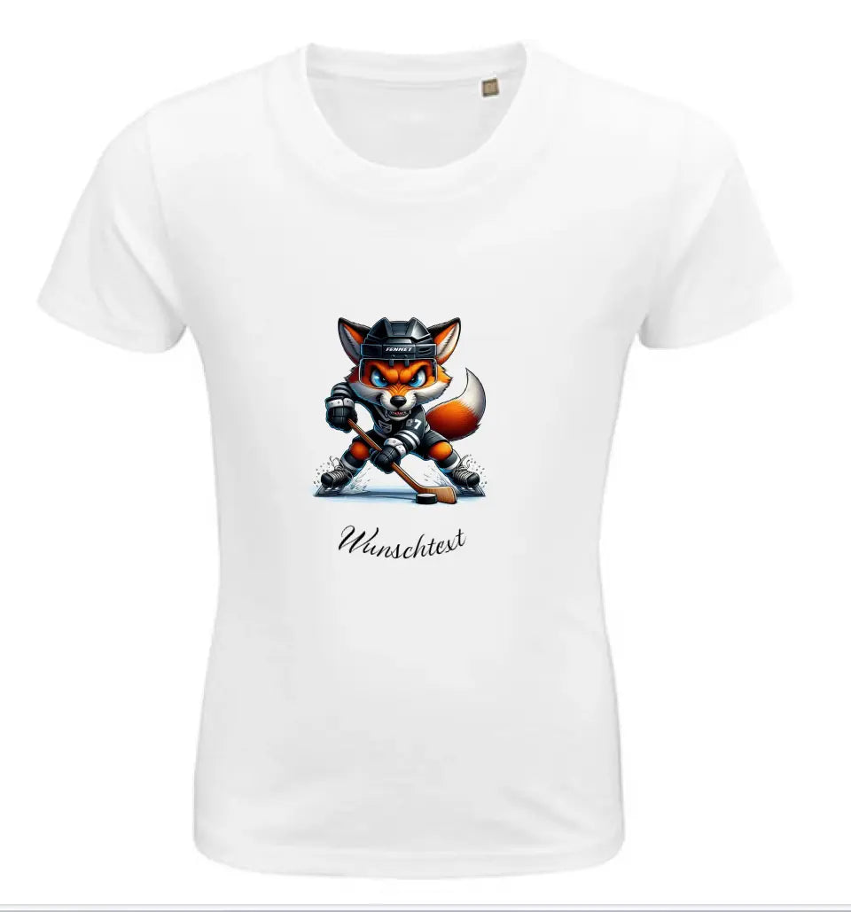 Kinder Premium Bio T Shirt * Eishockey * personalisierbar