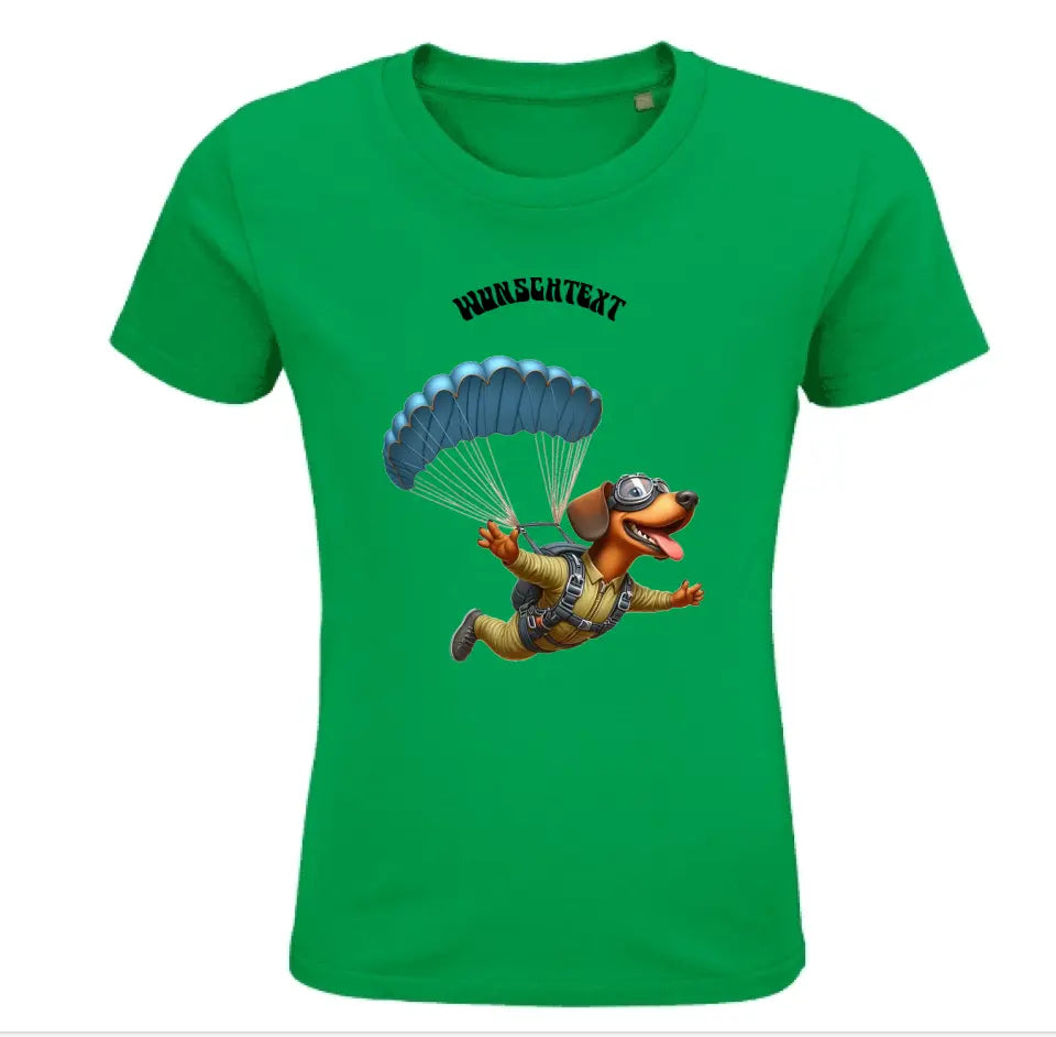 Kinder Bio Premium T Shirt * Fallschirm springen * personalisierbar