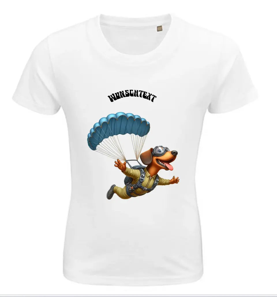 Kinder Bio Premium T Shirt * Fallschirm springen * personalisierbar
