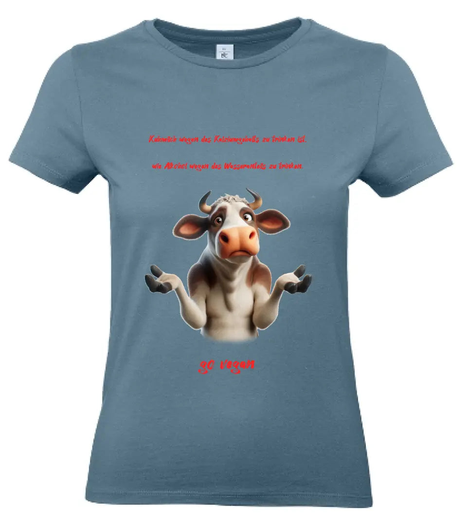 Frauen Basic T-Shirt 2 * Kuhmilch * personalisierbar