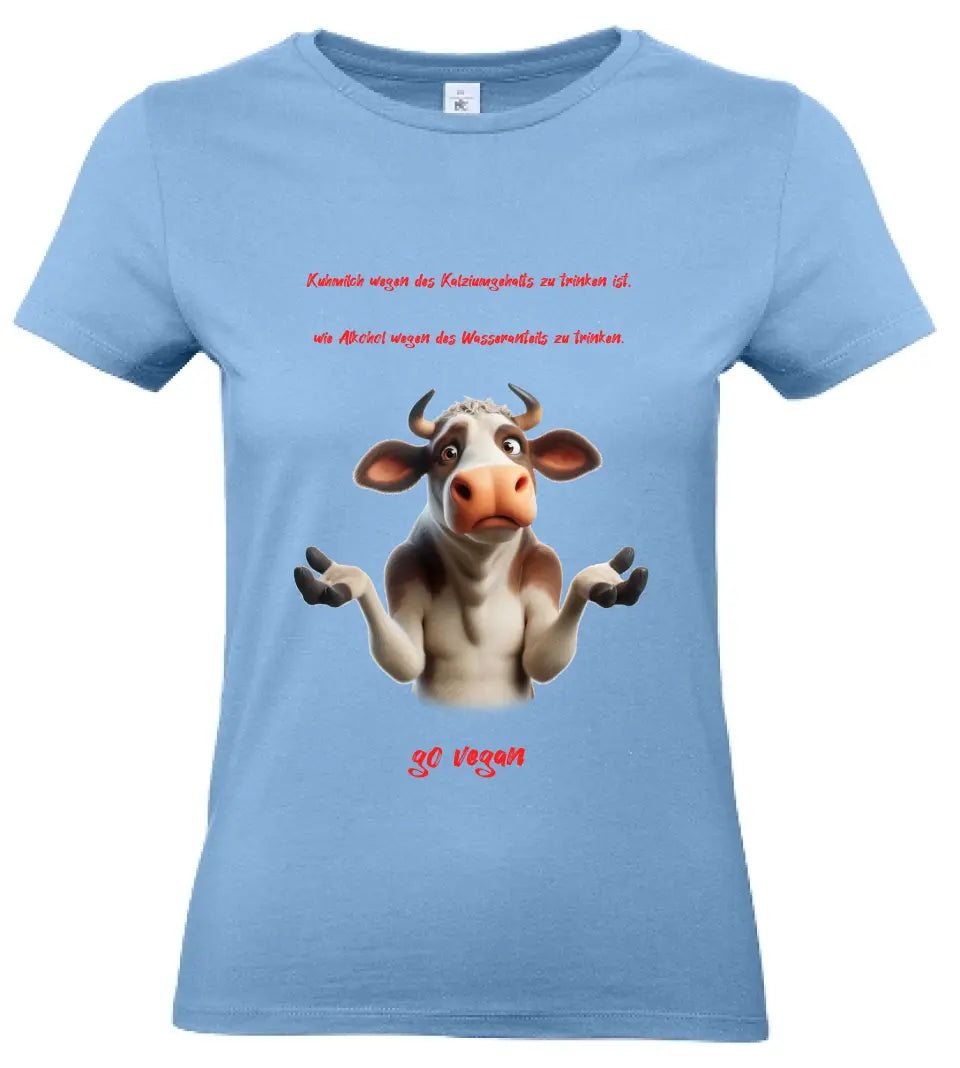 Frauen Basic T-Shirt 2 * Kuhmilch * personalisierbar