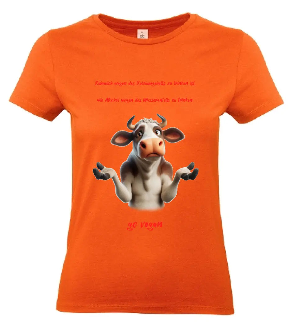 Frauen Basic T-Shirt 2 * Kuhmilch * personalisierbar