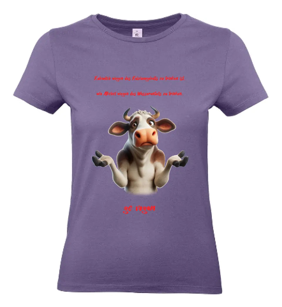 Frauen Basic T-Shirt 2 * Kuhmilch * personalisierbar