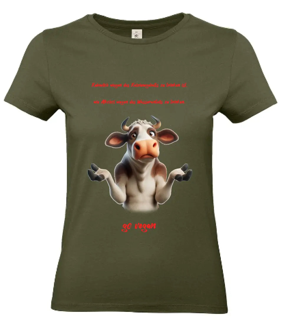 Frauen Basic T-Shirt 2 * Kuhmilch * personalisierbar
