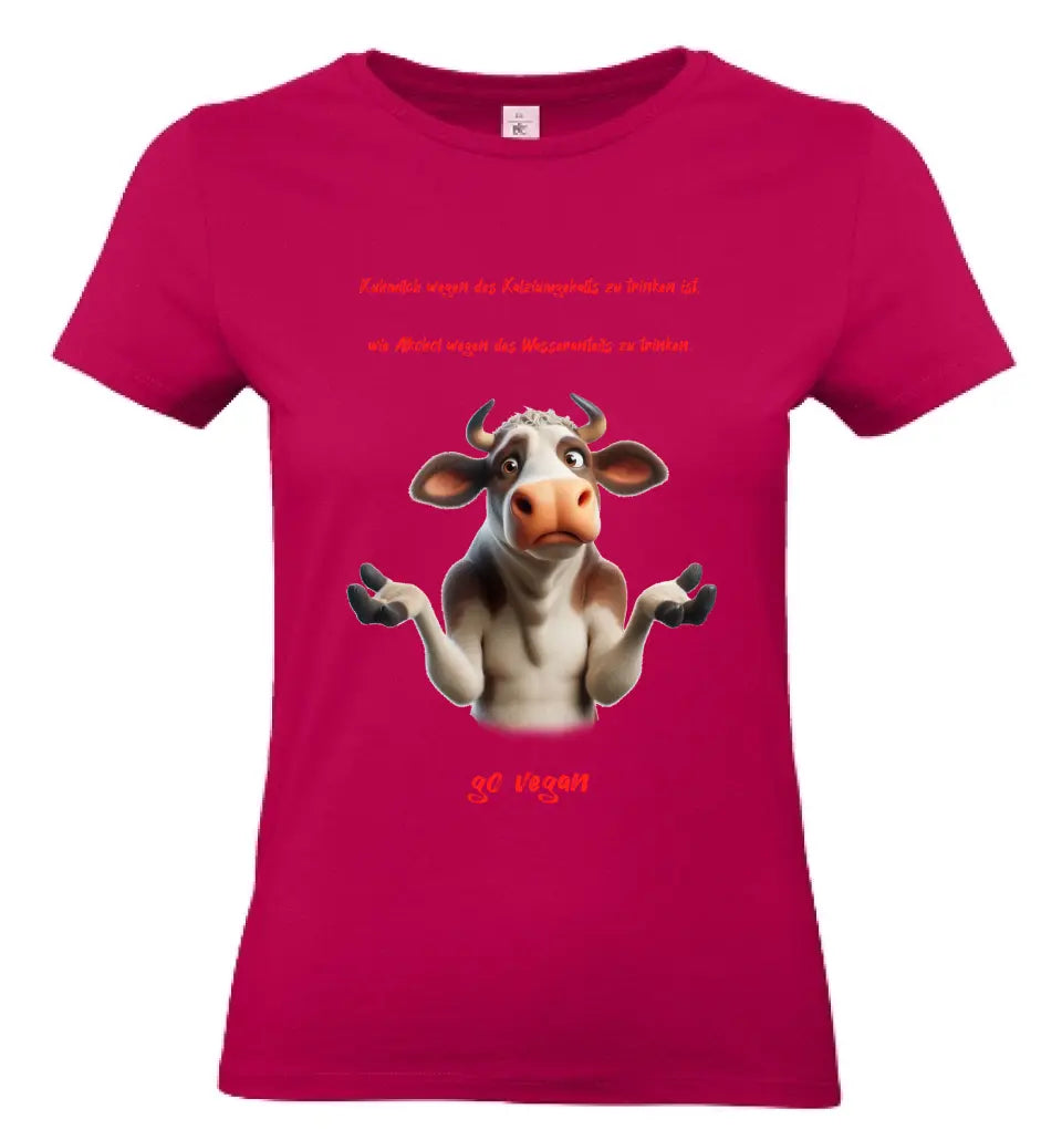 Frauen Basic T-Shirt 2 * Kuhmilch * personalisierbar