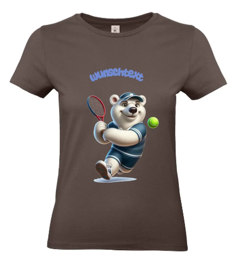Frauen Basic T-Shirt * Tennis * personalisierbar