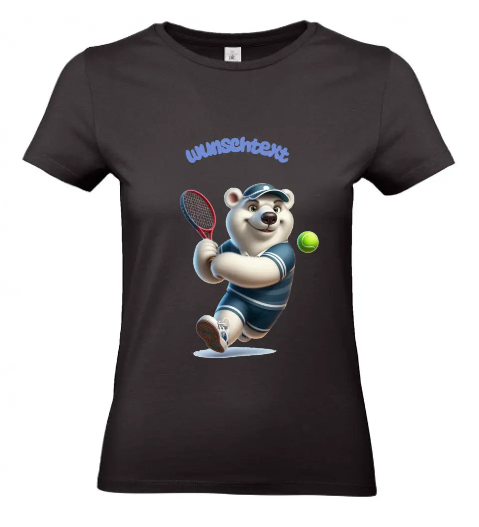Frauen Basic T-Shirt * Tennis * personalisierbar
