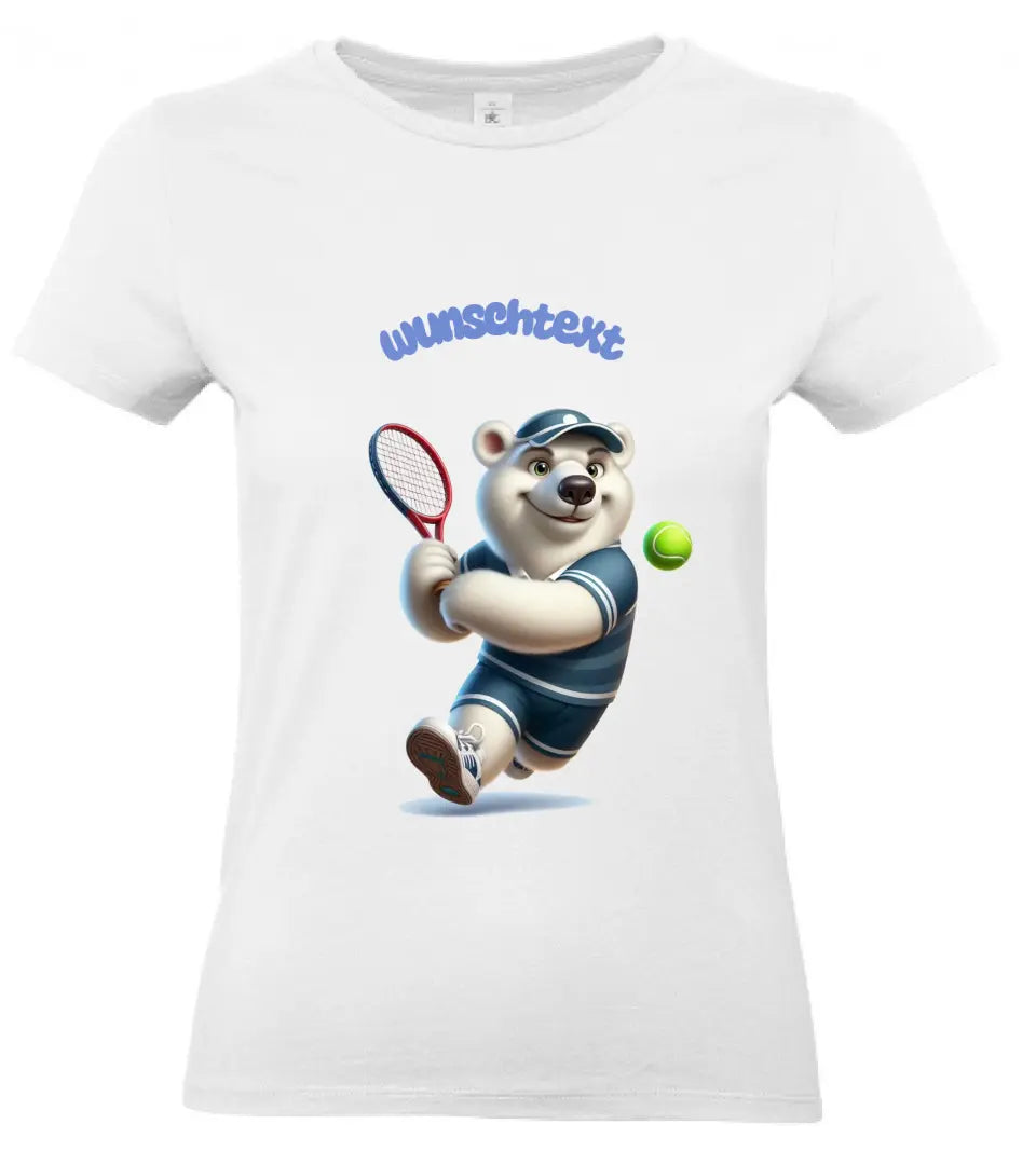 Frauen Basic T-Shirt * Tennis * personalisierbar