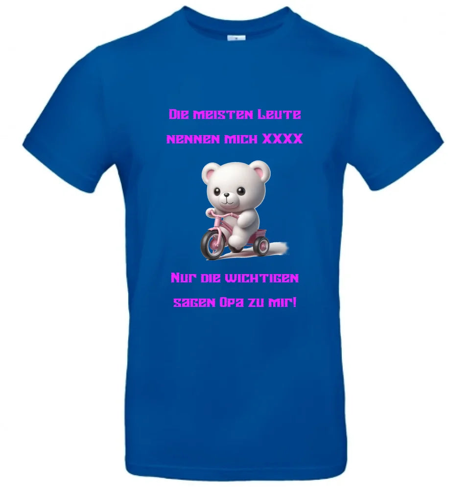 Männer Basic T Shirt * Opa * personalisierbar