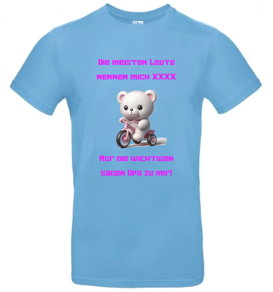 Männer Basic T Shirt * Opa * personalisierbar