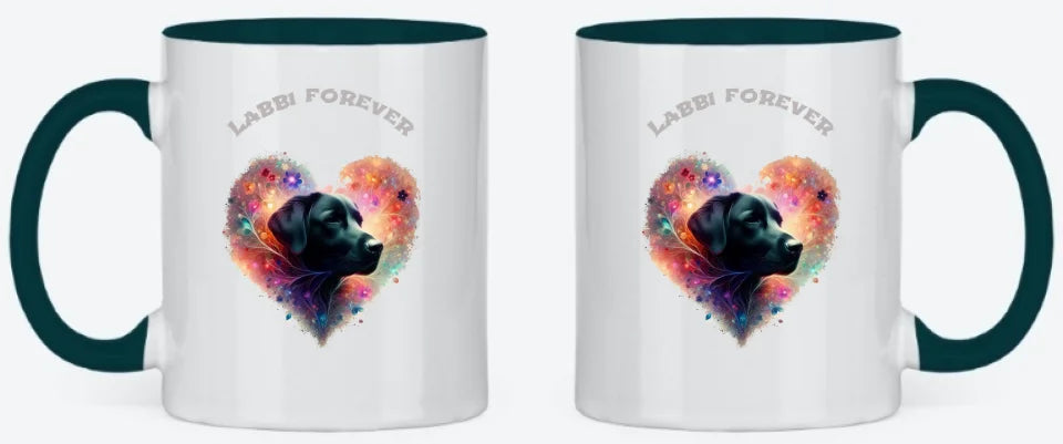 Tasse petrol beidseitig