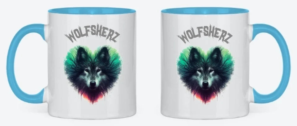 Tasse light blue beidseitig