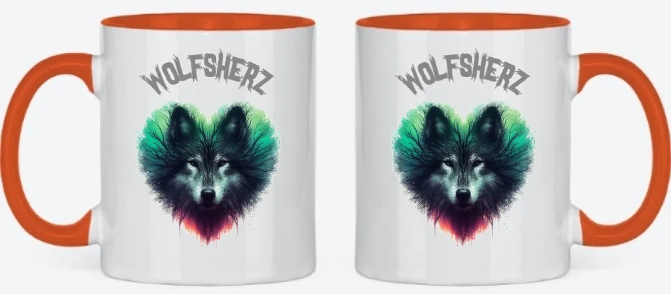 Tasse orange beidseitig