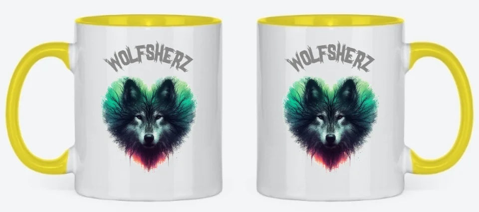 Tasse yellow beidseitig