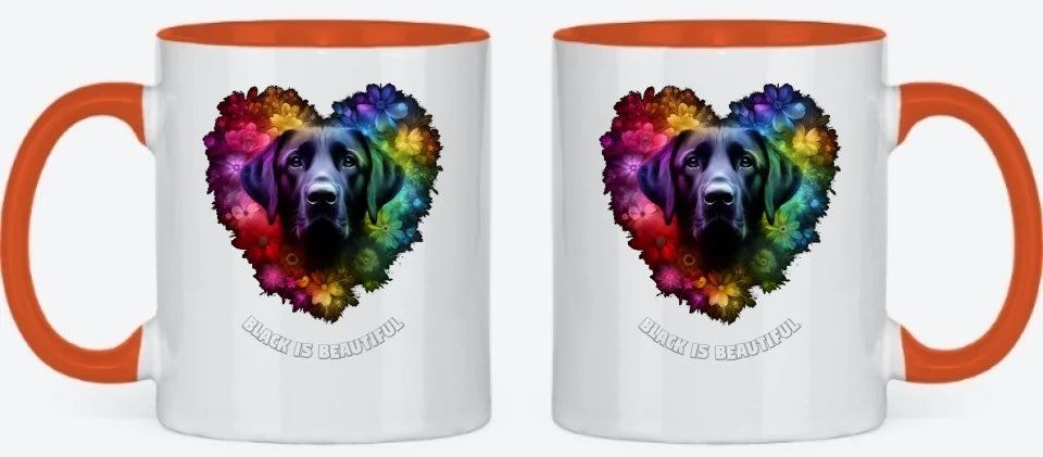 Tasse orange beidseitig