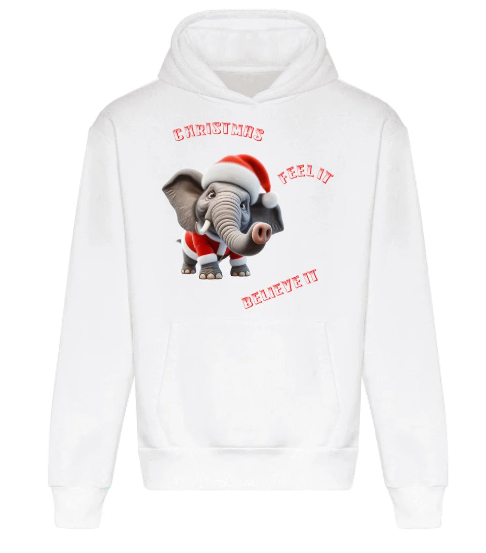 Oversize Hoodie ohne Kordel arctic white Front