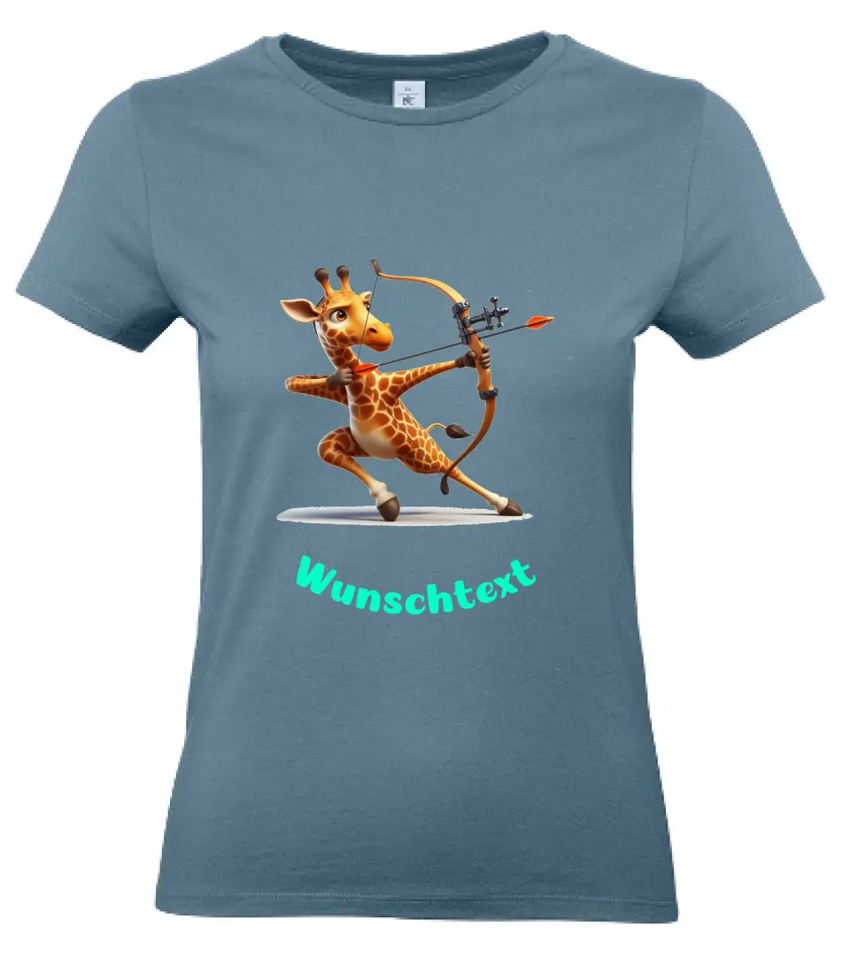 Frauen Basic T Shirt 2 * Bogen schießen * personalisierbar