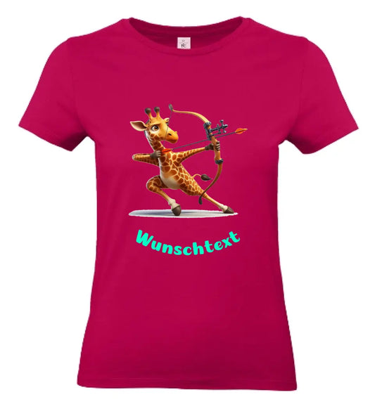 Frauen Basic T Shirt 2 * Bogen schießen * personalisierbar