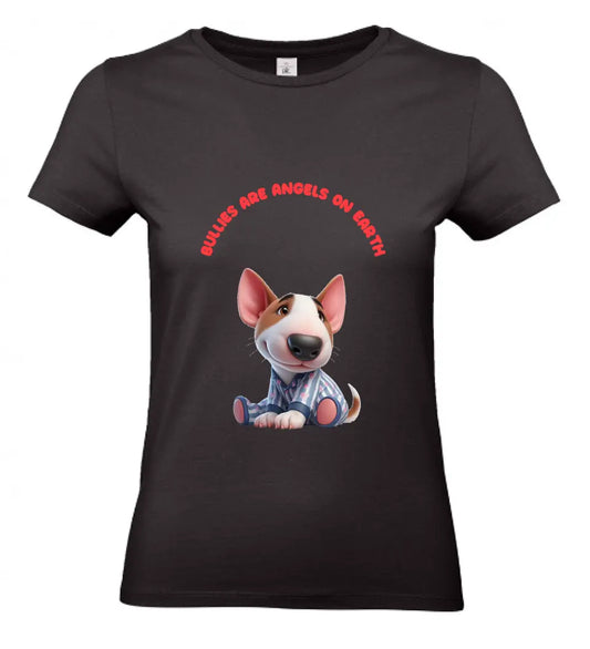 Frauen Basic T Shirt * Angels on earth * personalisierbar