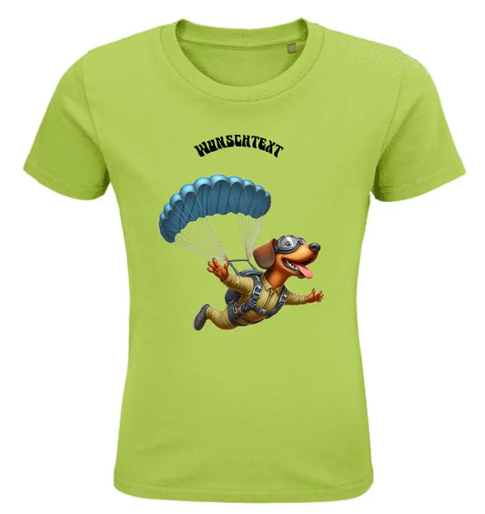 Kinder Bio Premium T Shirt * Fallschirm springen * personalisierbar
