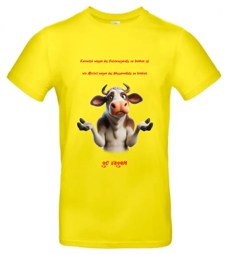 Männer Basic T-Shirt 2 * Kuhmilch * personalisierbar