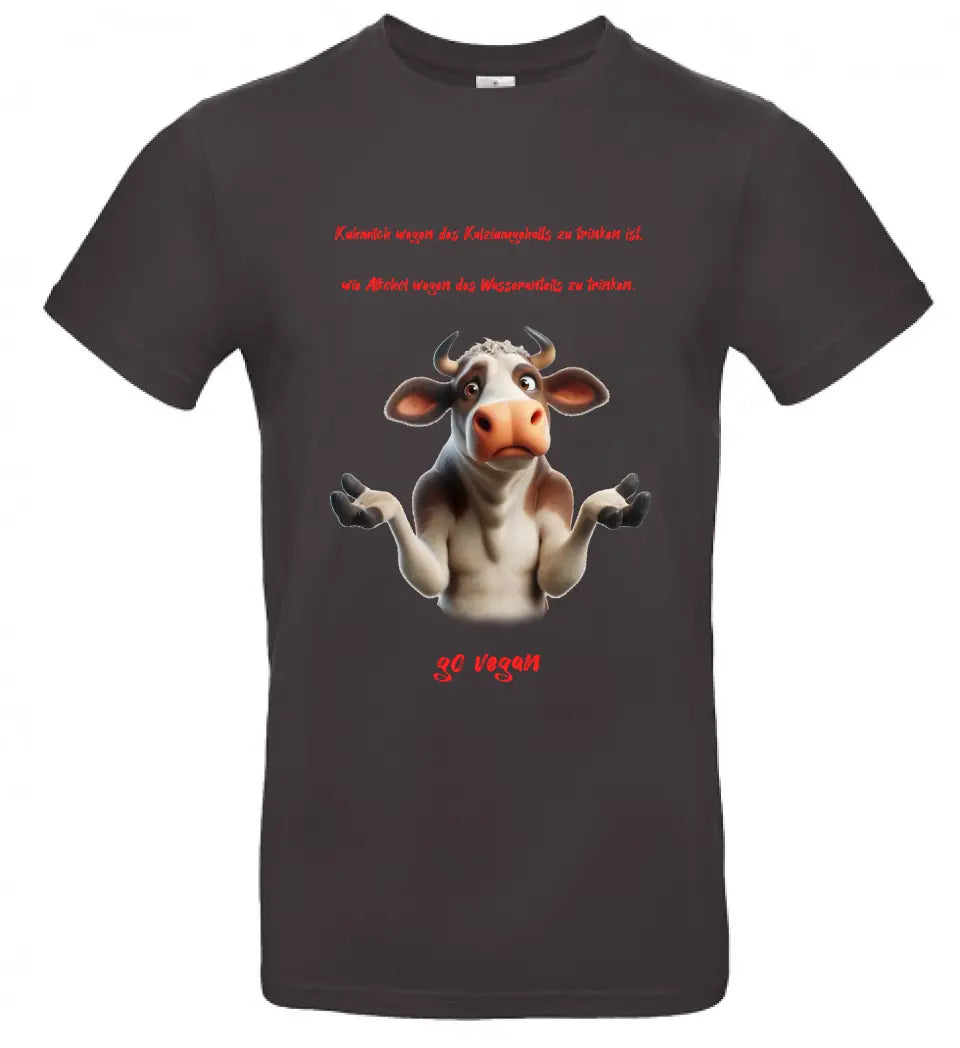 Männer Basic T-Shirt 2 * Kuhmilch * personalisierbar