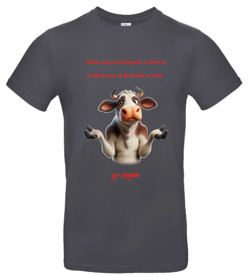 Männer Basic T-Shirt 2 * Kuhmilch * personalisierbar