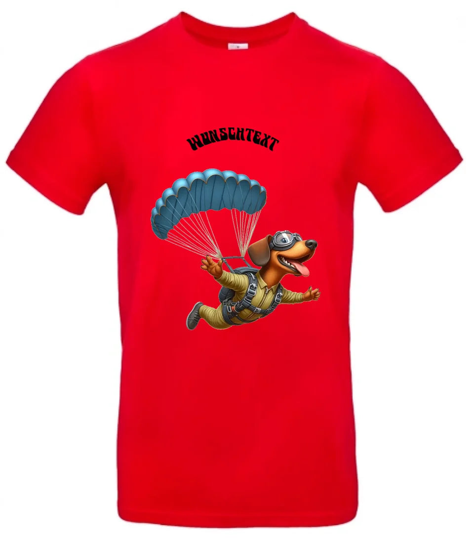 Männer Basic T-Shirt * Fallschirm * personalisierbar